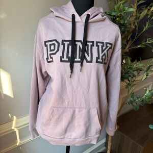 PINK Victoria's Secret Blush Pink Logo Hoodie Pullover Sweatshirt XS